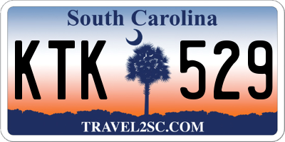 SC license plate KTK529