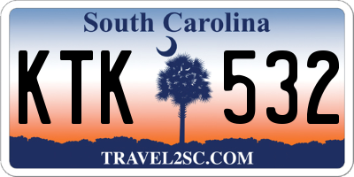 SC license plate KTK532