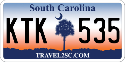SC license plate KTK535