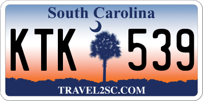 SC license plate KTK539