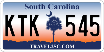SC license plate KTK545
