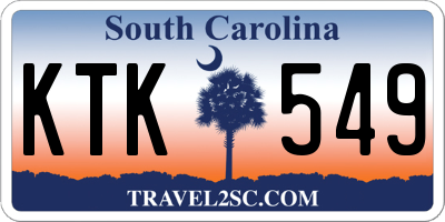 SC license plate KTK549