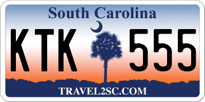 SC license plate KTK555