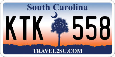 SC license plate KTK558