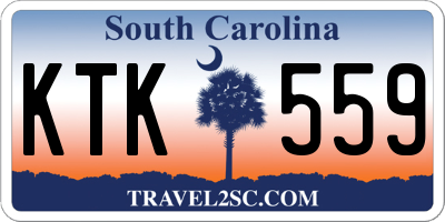 SC license plate KTK559