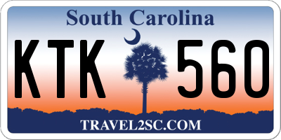 SC license plate KTK560