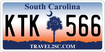 SC license plate KTK566