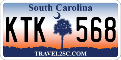 SC license plate KTK568