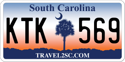 SC license plate KTK569