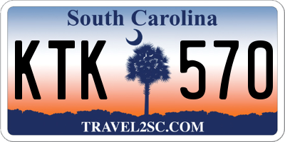 SC license plate KTK570