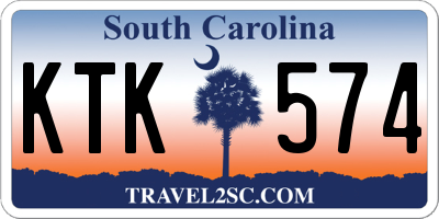 SC license plate KTK574