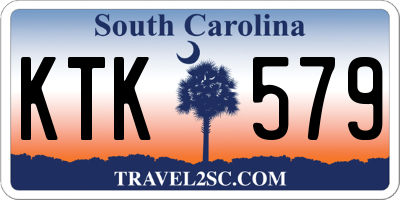 SC license plate KTK579