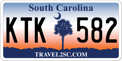 SC license plate KTK582