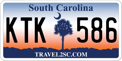 SC license plate KTK586