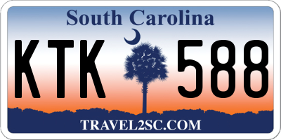 SC license plate KTK588