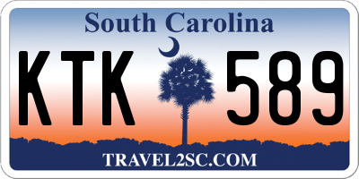 SC license plate KTK589
