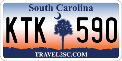 SC license plate KTK590