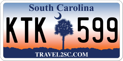 SC license plate KTK599