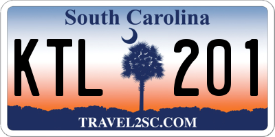 SC license plate KTL201