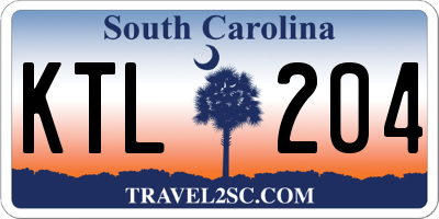 SC license plate KTL204