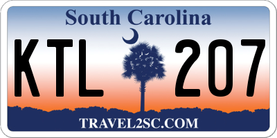 SC license plate KTL207