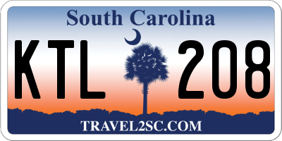 SC license plate KTL208