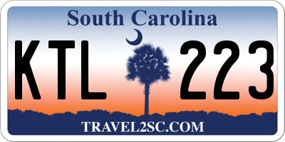 SC license plate KTL223