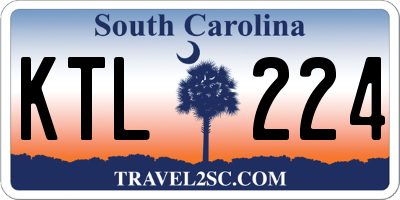 SC license plate KTL224