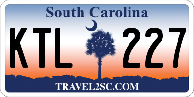 SC license plate KTL227