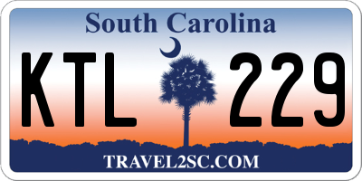 SC license plate KTL229