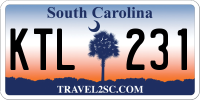 SC license plate KTL231