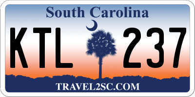 SC license plate KTL237