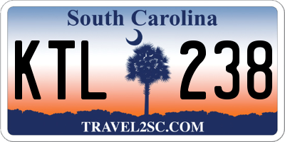 SC license plate KTL238