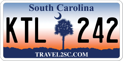 SC license plate KTL242