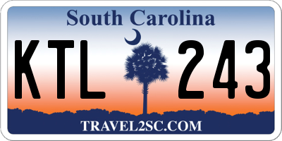 SC license plate KTL243