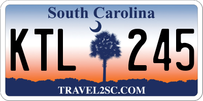 SC license plate KTL245
