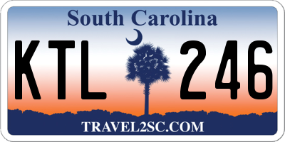 SC license plate KTL246