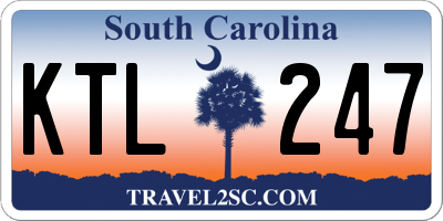 SC license plate KTL247