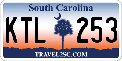 SC license plate KTL253