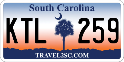 SC license plate KTL259