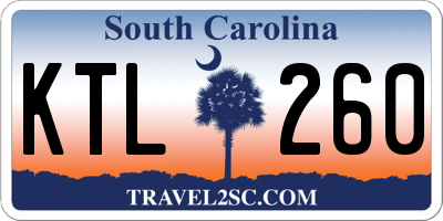 SC license plate KTL260