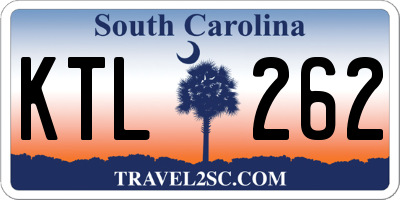 SC license plate KTL262