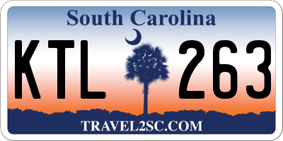 SC license plate KTL263