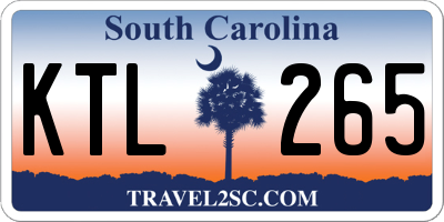 SC license plate KTL265