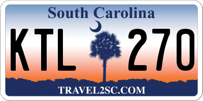 SC license plate KTL270