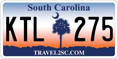 SC license plate KTL275