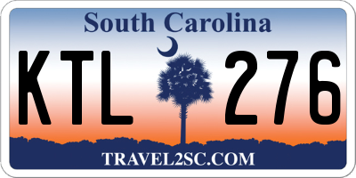 SC license plate KTL276