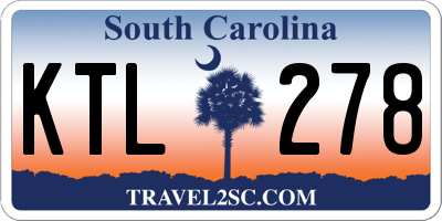 SC license plate KTL278