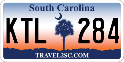 SC license plate KTL284