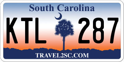 SC license plate KTL287